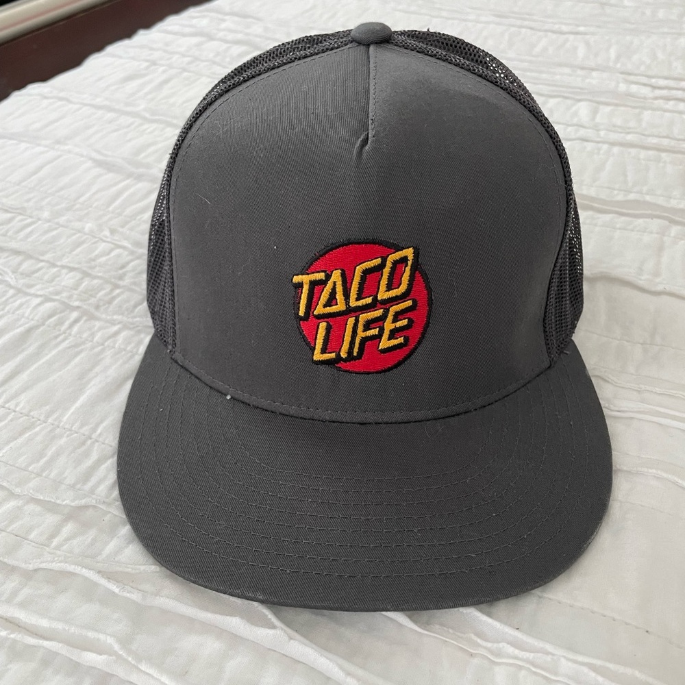 Taco Life Black Trucker Hat